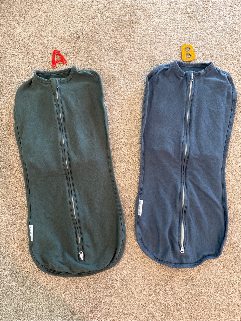 Sleep Sack - Olive & Slate Blue